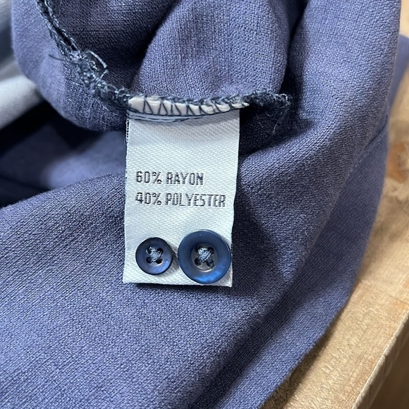 Milano Bay Mens Bowling/Havana Style SS Shirt - Dark Blue/Light Blue Size XXL - Picture 5 of 6